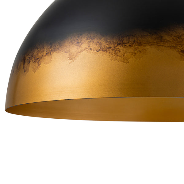 1-Light Distressed Ombré Oversized Domed Pendant