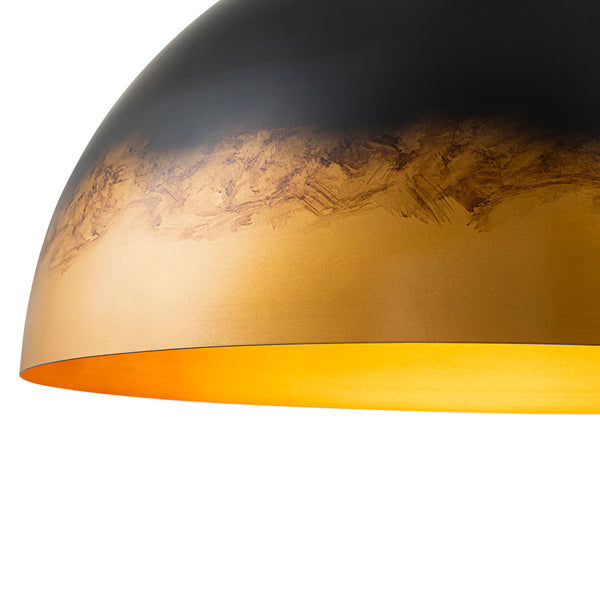 1-Light Distressed Ombré Oversized Domed Pendant