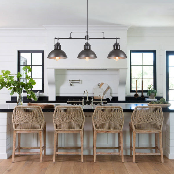 3-Light Pendant Modern Linear Kitchen Island Lighting