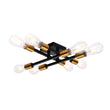 Load image into Gallery viewer, 8-Light Linear Semi Flush Mount Ceiling Light