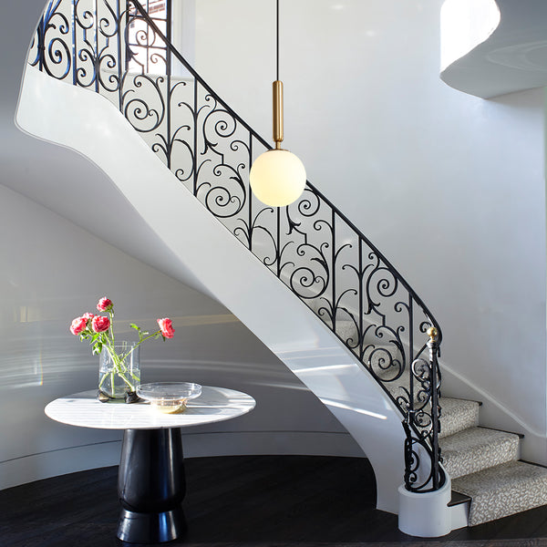 Contemporary Small Globe Pendant Light