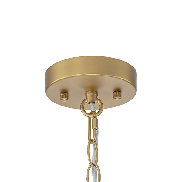 Brass Mini Lantern Clear Glass Cylinder Single Pendant
