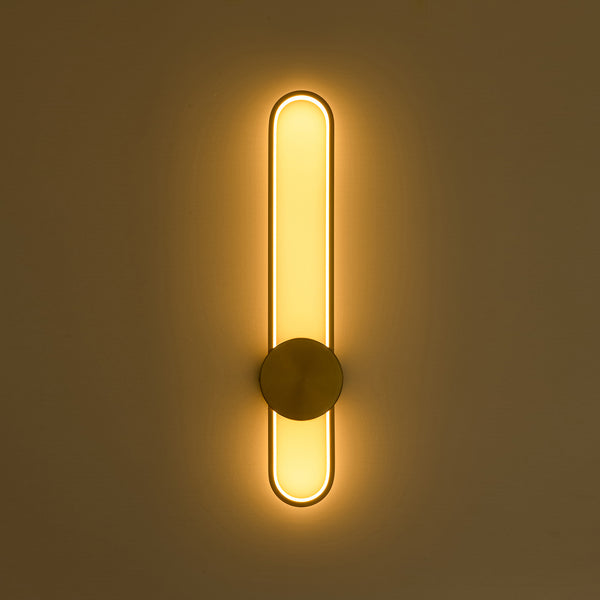 Sleek Modern Oblong Dimmable LED Wall Sconce