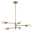 Load image into Gallery viewer, Minimalist Linear 5-Light Branch Chandelier