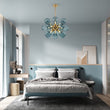 Load image into Gallery viewer, Modern 18-Light Hand Blown Glass Cluster Chandelier