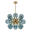 Load image into Gallery viewer, Modern 18-Light Hand Blown Glass Cluster Chandelier