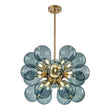 Load image into Gallery viewer, Modern 18-Light Hand Blown Glass Cluster Chandelier