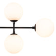 Load image into Gallery viewer, Modern 8-Light Linear Opal Glass Globe Chandelier