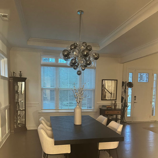 Modern Cluster Bubble Grape Chandelier