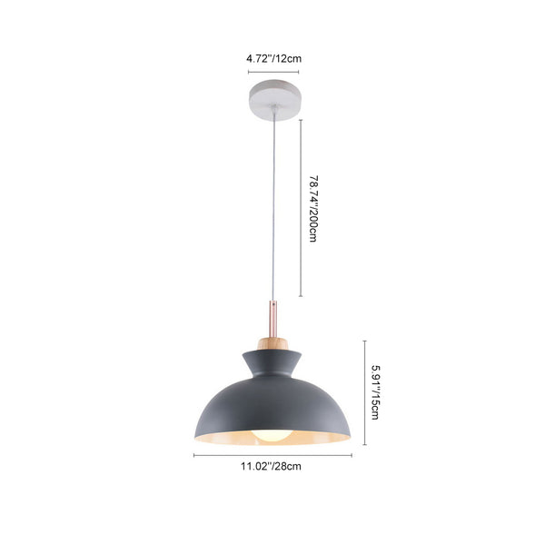 Modern Dome Hanging Pendant Light