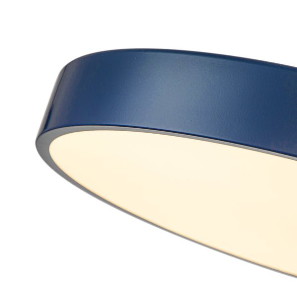 Modern Minimalist Dimmable LED Drum Semi Flush Mount