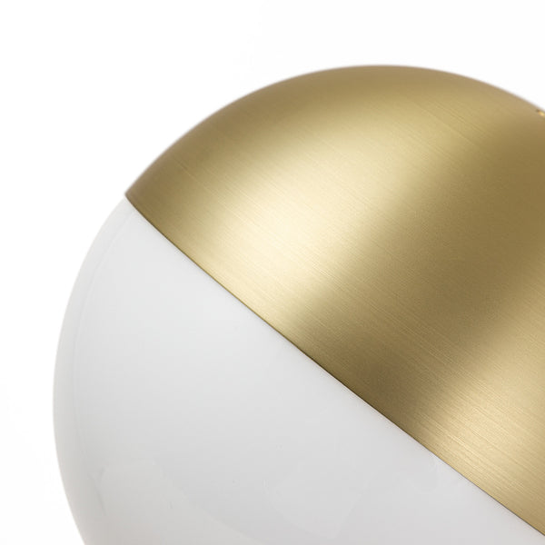 Modern Single-Light Glass Globe Wall Sconce