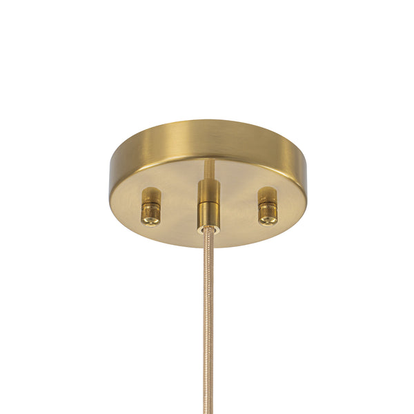 Modern 1-Light Sculptural Geo Glass Pendant