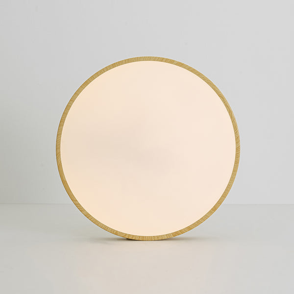 Nordic Faux Wood Grain 5CCT Dimmable LED Round Flush Mount