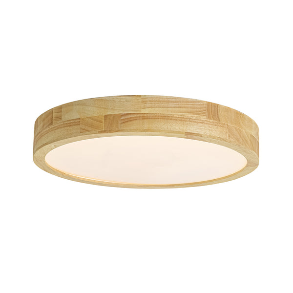 Scandinavia Wooden 5CCT Dimmable LED Round Flush Mount