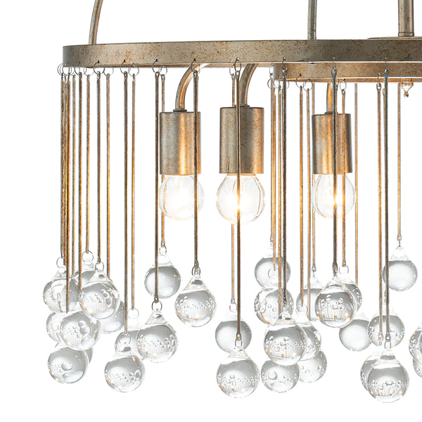 Vintage 6-Light Crystal Water Drop Chandelier