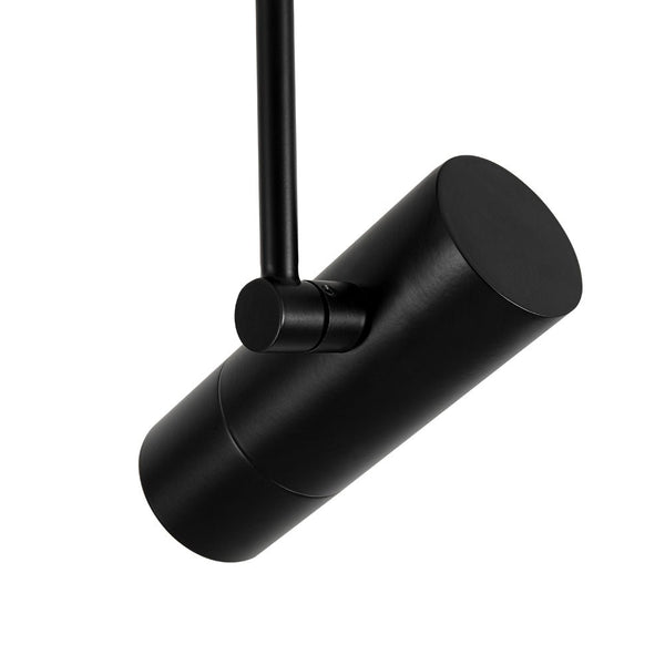 Chandelierias - 1 - Light Dimmable LED Semi - flush Track Lighting Spotlight - Semi Flush - Black - 2 - Pack