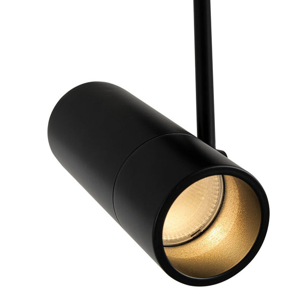 Chandelierias - 1 - Light Dimmable LED Semi - flush Track Lighting Spotlight - Semi Flush - Black - 2 - Pack