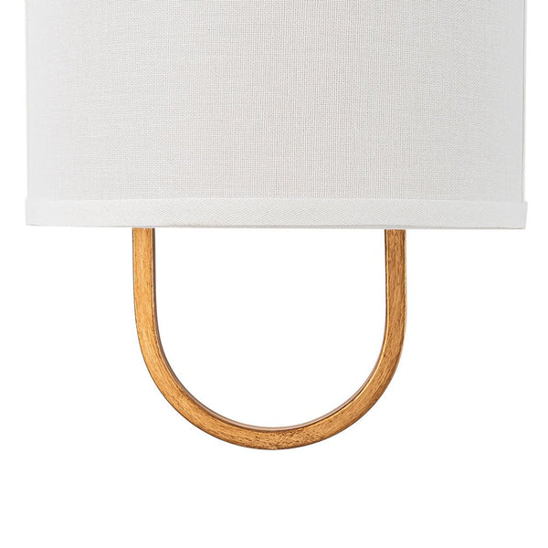 Chandelierias - 1 - Light Minimalist Arch - bridge Shaped Linen Wall Sconce - Wall Light - Oil - rubbed Bronze -