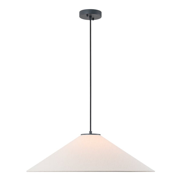 Chandelierias - 1 - Light Modern Mount - shape Linen Shade Single Pendant - Pendant - Large -