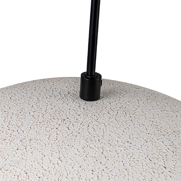Chandelierias - 1 - Light Rough White Kitchen Island Metal Dome Pendant - Pendant - White -
