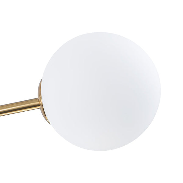 Chandelierias - 12 - Light Sunburst Frosted Glass Sputnik Chandelier - Chandeliers - Brass -