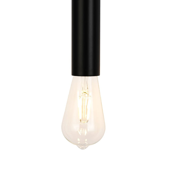 Chandelierias - 2 - Light Minimalist Linear Vanity Light Wall Sconce - Wall Light - Black -