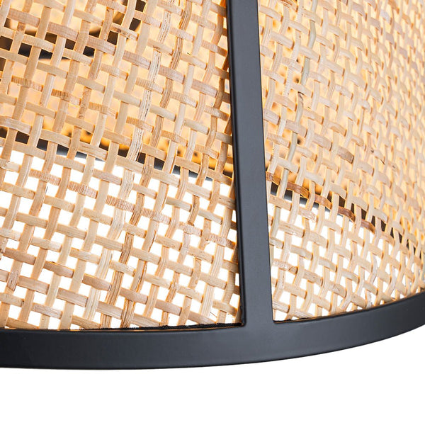 Chandelierias - 3 - Light Farmhouse Conical Bamboo Woven Pendant - Pendant - Small -