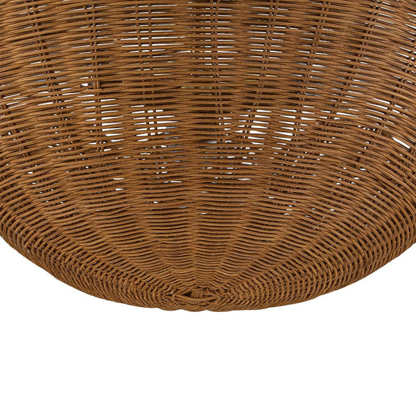 Chandelierias - 3 - Light Scalloped Hand - woven Floral Basket Semi - Flush Mount - Semi Flush - Brass (Preorder) -