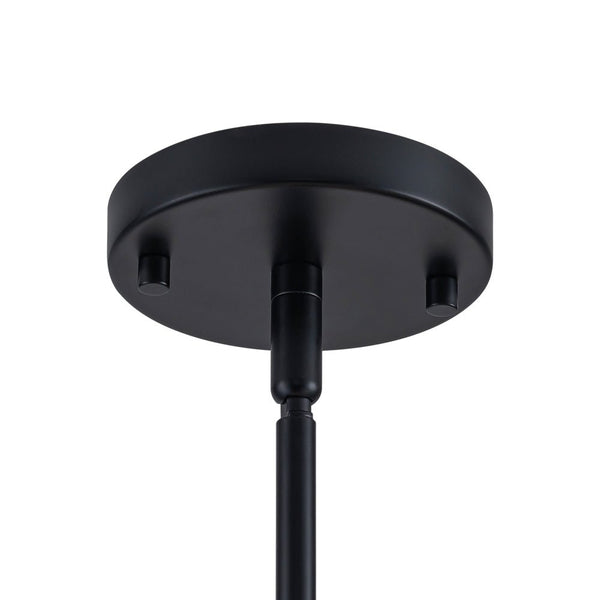 Chandelierias - 4 - Light Water Hammered Glass Sphere Pendant - Pendant - Brass & Black -