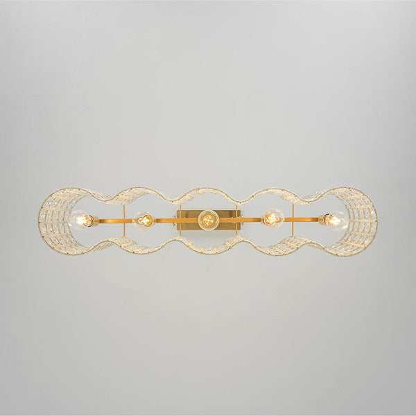 Chandelierias - 5 - Light Luxury Faceted Crystal Island Chandelier - Chandeliers - Wavy -