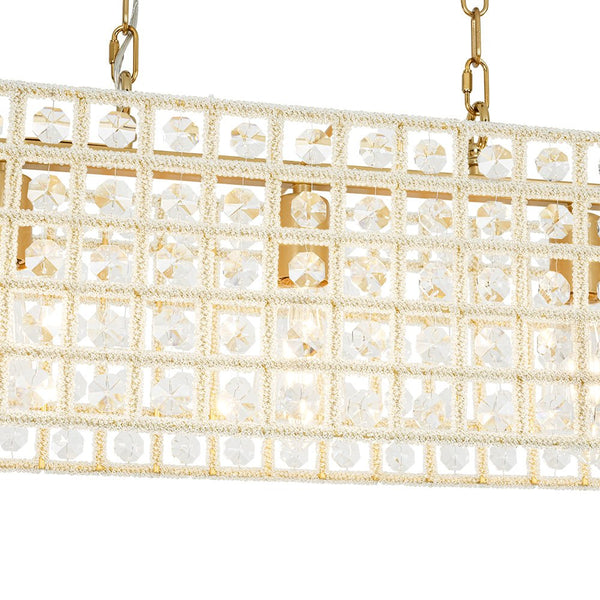 Chandelierias - 5 - Light Luxury Faceted Crystal Island Chandelier - Chandeliers - Wavy -