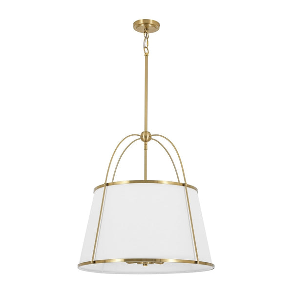 Chandelierias-5-Light Tapered Fabric Drum Lantern Pendant-Pendants-22.8 in-2-Pack (Save More)