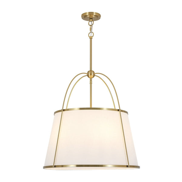 Chandelierias-5-Light Tapered Fabric Drum Lantern Pendant-Pendants-22.8 in-2-Pack (Save More)