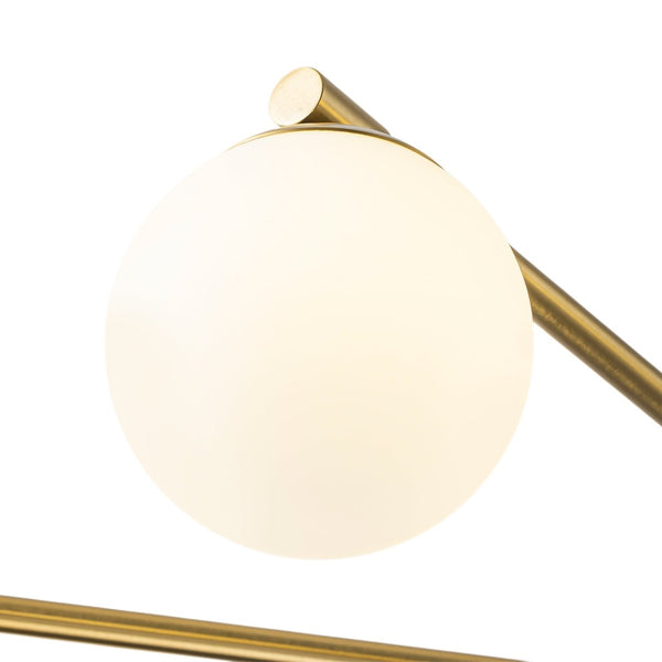Chandelierias-8-Light Sunburst Opal Frosted Glass Chandelier-Chandeliers-Brass-