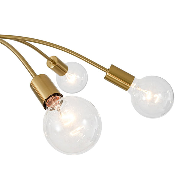 Chandelierias - Bold Modern 6 - Light Claw - shaped Metal Sputnik Chandelier - Chandeliers - Brass -