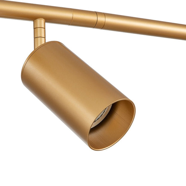 Chandelierias - Chic Modern 4 - Light Linear Tracklight Semi - Flush Mount - Semi Flush - Brass -