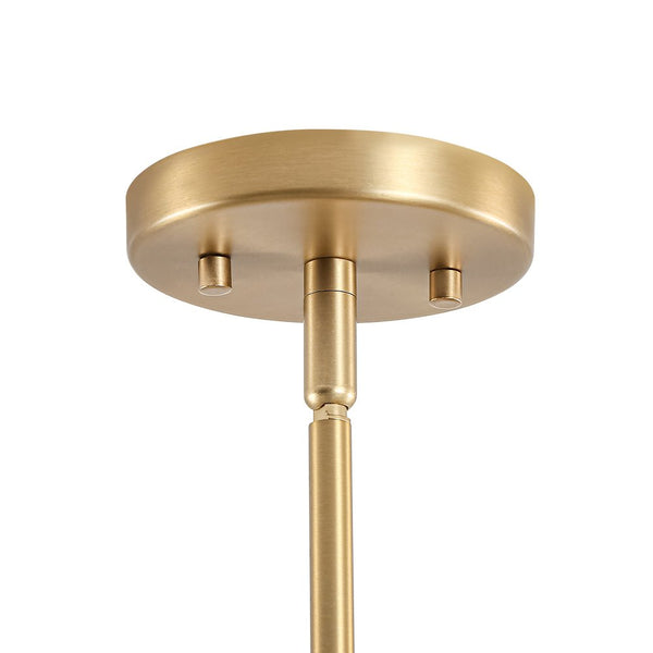 Chandelierias - Chic Modern 6 - Light Glossy Glass Linear Branch Chandelier - Chandeliers - Brush Bras -