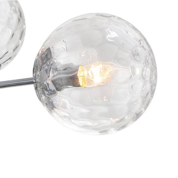 Chandelierias-Contemporary 13-Light Textured Glass Dandelion Sputnik Sphere Chandelier-Chandeliers-Silver-