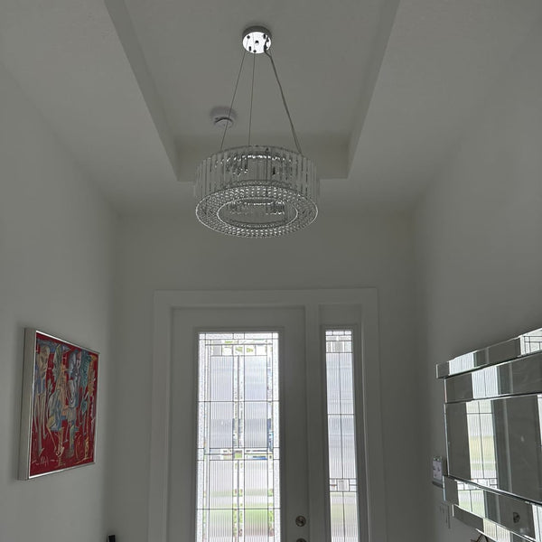 Chandelierias - Contemporary 6 - Light Circle Crystal Chandelier - Chandelier -