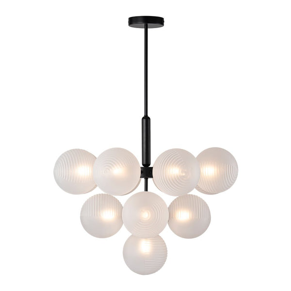 Chandelierias - Decorative 13 - Light Cluster Bubble Grape Chandelier - Chandeliers - Black -