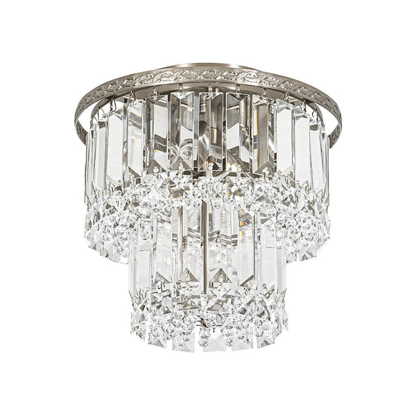 Chandelierias - Glam Tiered Cake - shaped Faceted Crystal Flush Mount - Flush Mount - 5 - Light -