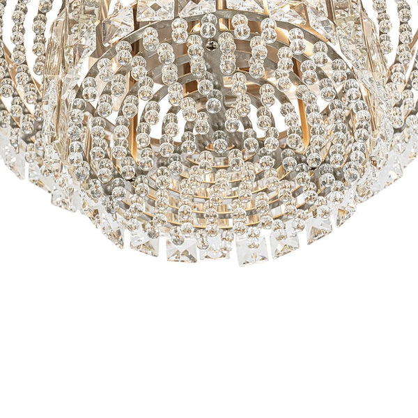 Chandelierias - Glam Tiered Cake - shaped Faceted Crystal Flush Mount - Flush Mount - 5 - Light -