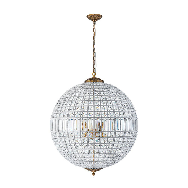 Chandelierias - Gorgeous Entangled Beads Faceted Crystal Globe Pendant - Chandeliers - 1 - Light -