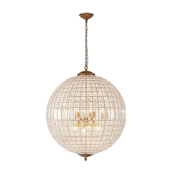 Chandelierias - Gorgeous Entangled Beads Faceted Crystal Globe Pendant - Chandeliers - 1 - Light -