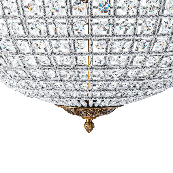 Chandelierias - Gorgeous Entangled Beads Faceted Crystal Globe Pendant - Chandeliers - 1 - Light -