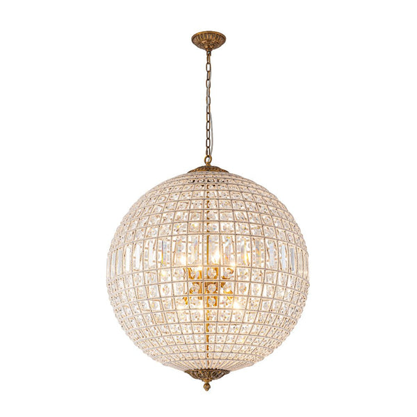 Chandelierias - Gorgeous Entangled Beads Faceted Crystal Globe Pendant - Chandeliers - 1 - Light -