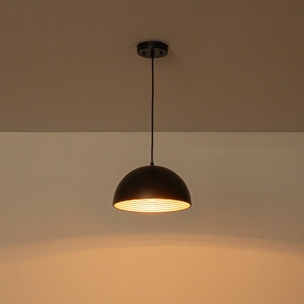 Chandelierias - Industrial 1 - Light Dual - layer Dome Pendant - Pendants - Matte Black -