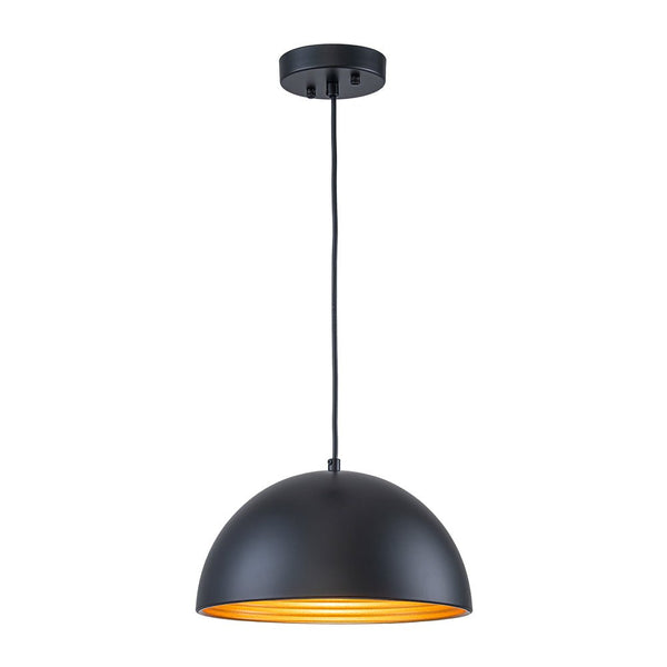 Chandelierias - Industrial 1 - Light Dual - layer Dome Pendant - Pendants - Matte Black -