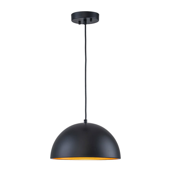 Chandelierias - Industrial 1 - Light Dual - layer Dome Pendant - Pendants - Matte Black -